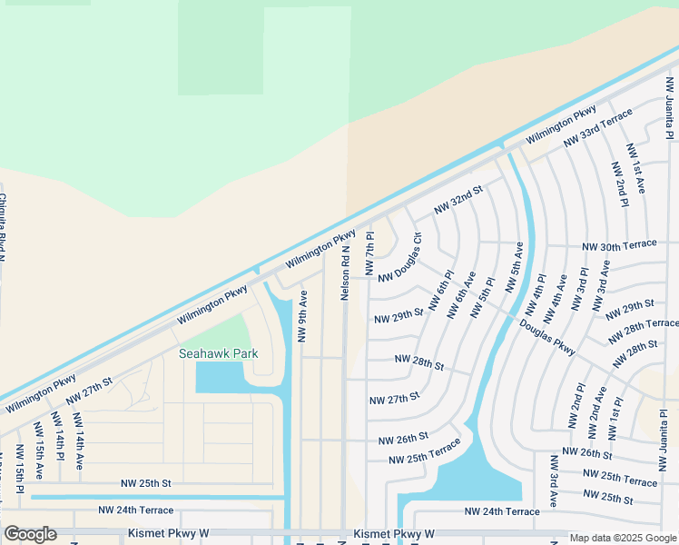 map of restaurants, bars, coffee shops, grocery stores, and more near 2925 Nelson Road North in Cape Coral