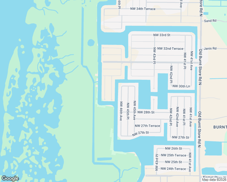 map of restaurants, bars, coffee shops, grocery stores, and more near 2859 Northwest 46th Place in Cape Coral