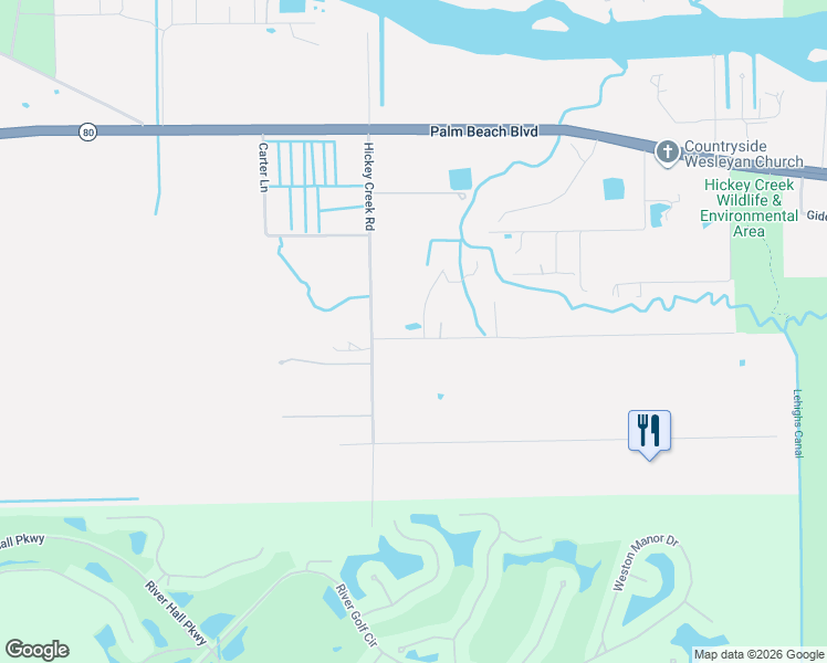 map of restaurants, bars, coffee shops, grocery stores, and more near 2450 Bishop Drive in Alva