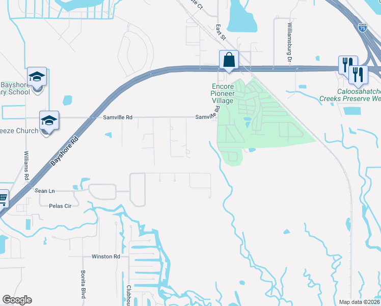 map of restaurants, bars, coffee shops, grocery stores, and more near 16840 Useppa Oaks Lane in North Fort Myers