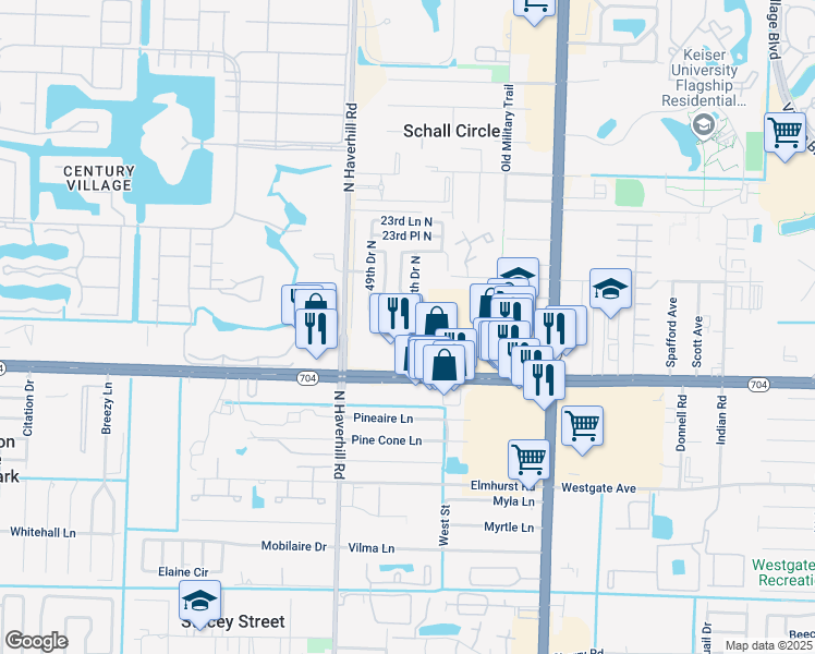 4830 21st Court North West Palm Beach Fl Walk Score Map Of Restaurants Bars Coffee S Grocery Ore Near 4830