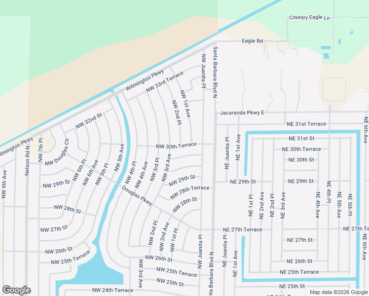 map of restaurants, bars, coffee shops, grocery stores, and more near 110 Northwest 30th Street in Cape Coral