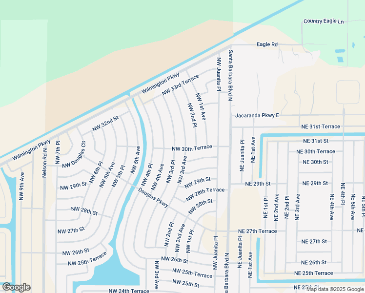 map of restaurants, bars, coffee shops, grocery stores, and more near 3014 Northwest 3rd Avenue in Cape Coral