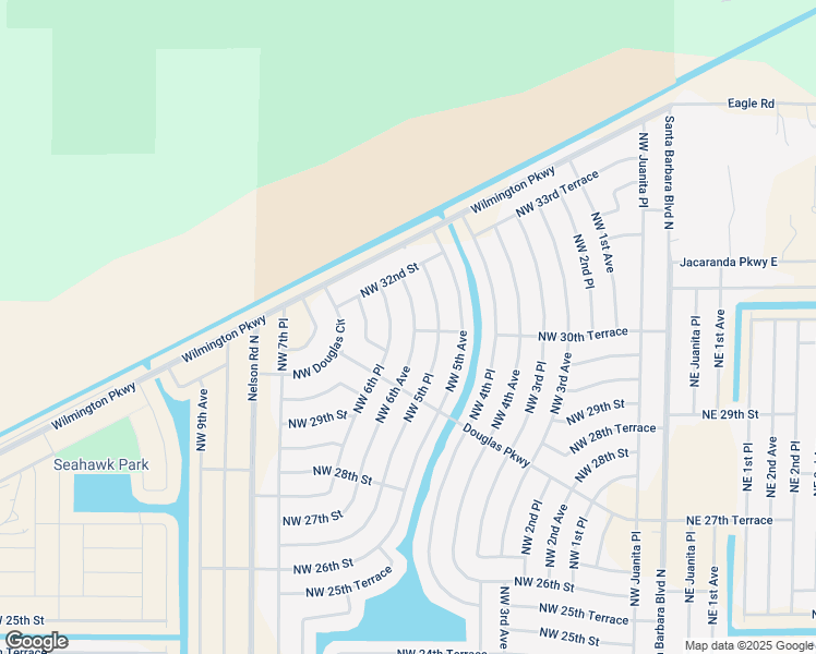 map of restaurants, bars, coffee shops, grocery stores, and more near 3032 Northwest 6th Avenue in Cape Coral