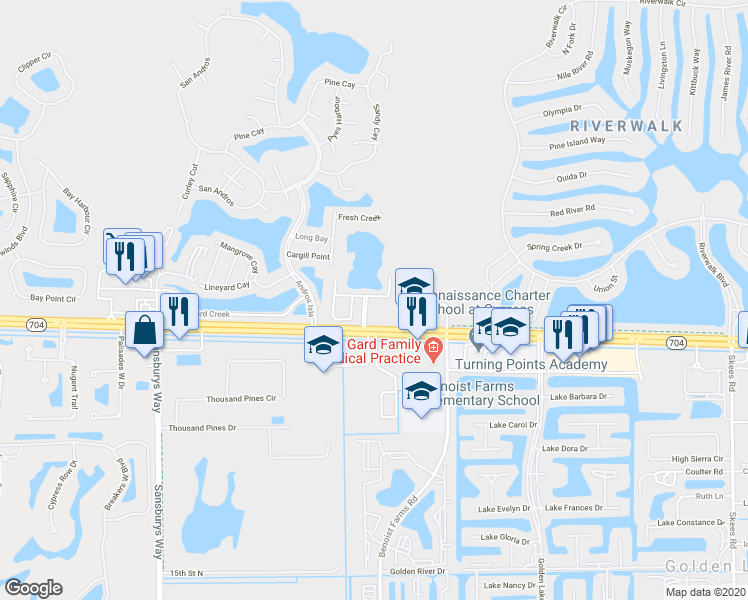 map of restaurants, bars, coffee shops, grocery stores, and more near 8401 Cocoplum Sound Lane in West Palm Beach