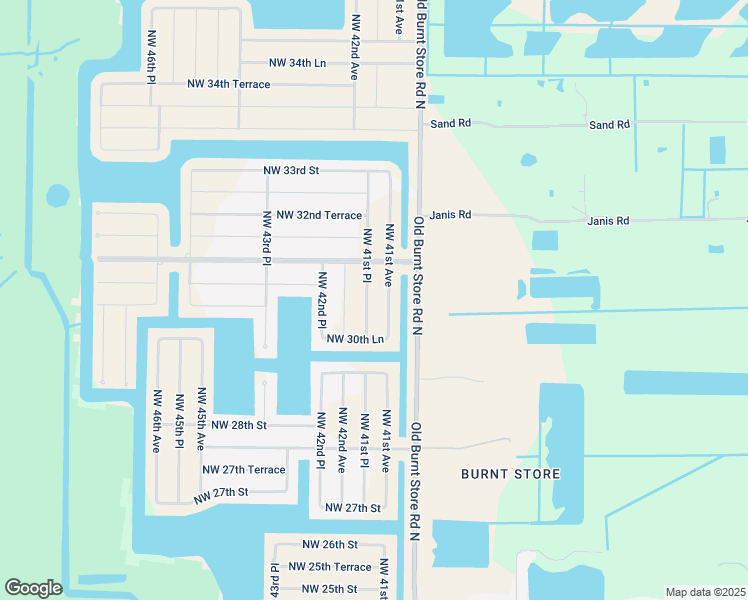 map of restaurants, bars, coffee shops, grocery stores, and more near 3025 Northwest 41st Place in Cape Coral