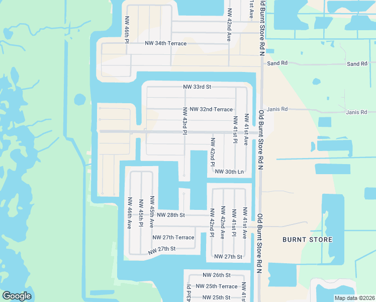 map of restaurants, bars, coffee shops, grocery stores, and more near 3104 Northwest 43rd Place in Cape Coral