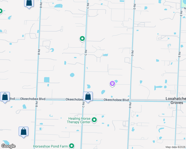 map of restaurants, bars, coffee shops, grocery stores, and more near 14916 22nd Road North in Loxahatchee