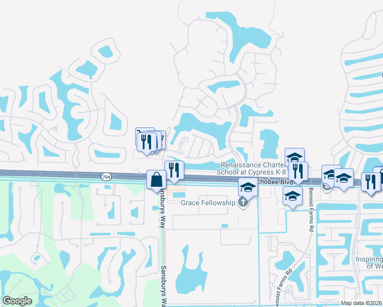 map of restaurants, bars, coffee shops, grocery stores, and more near 2148 Big Wood Cay in West Palm Beach