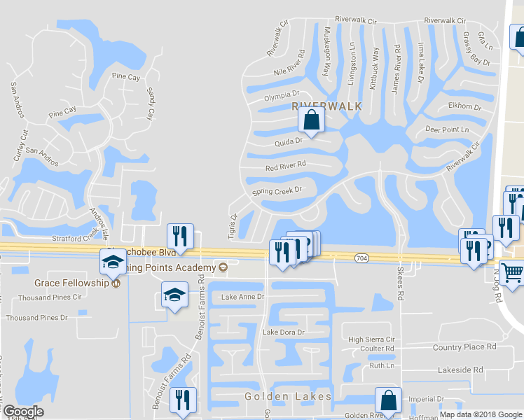 map of restaurants, bars, coffee shops, grocery stores, and more near 2130 Tarpon Lake Way in West Palm Beach