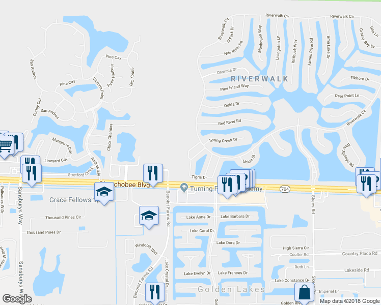 map of restaurants, bars, coffee shops, grocery stores, and more near 2138 Telogia Court in West Palm Beach