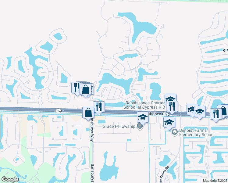 map of restaurants, bars, coffee shops, grocery stores, and more near 2181 Big Wood Cay in West Palm Beach