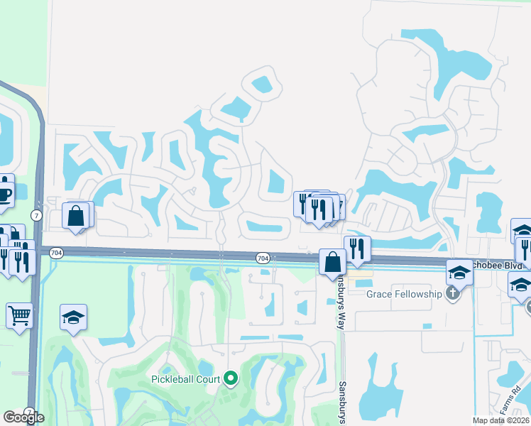 map of restaurants, bars, coffee shops, grocery stores, and more near 9055 Bay Harbour Circle in West Palm Beach