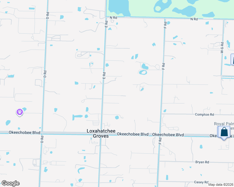 map of restaurants, bars, coffee shops, grocery stores, and more near 13883 23rd Court North in Loxahatchee