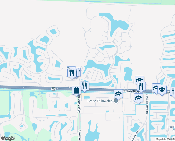 map of restaurants, bars, coffee shops, grocery stores, and more near 8865 Okeechobee Boulevard in West Palm Beach