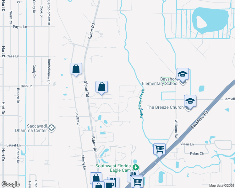 map of restaurants, bars, coffee shops, grocery stores, and more near 1061 Myakka Drive in North Fort Myers
