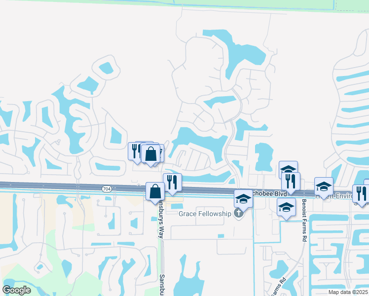 map of restaurants, bars, coffee shops, grocery stores, and more near 8865 Okeechobee Boulevard in West Palm Beach