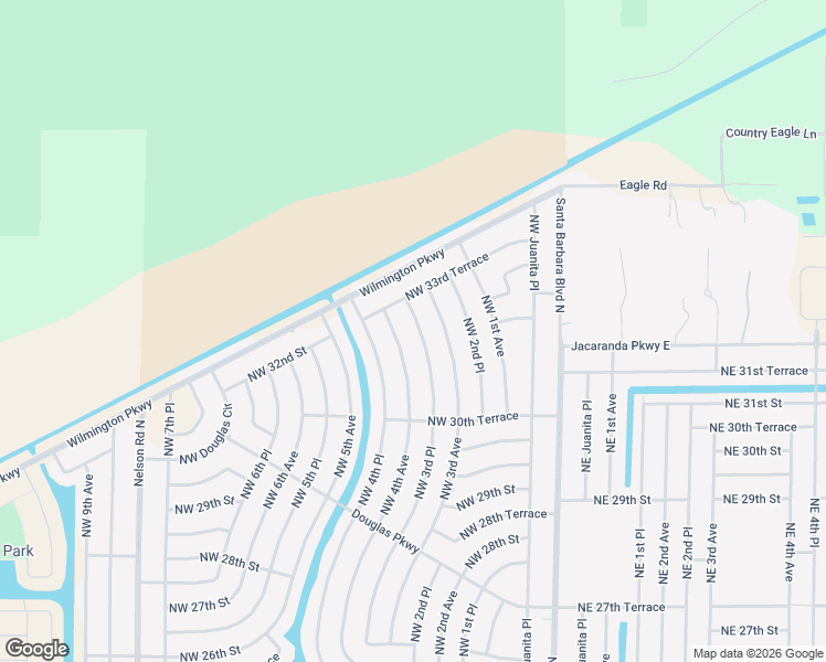 map of restaurants, bars, coffee shops, grocery stores, and more near 3066 Northwest 3rd Place in Cape Coral