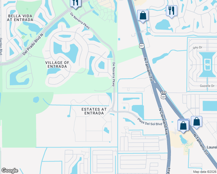 map of restaurants, bars, coffee shops, grocery stores, and more near 3152 Cozumel Court in Cape Coral