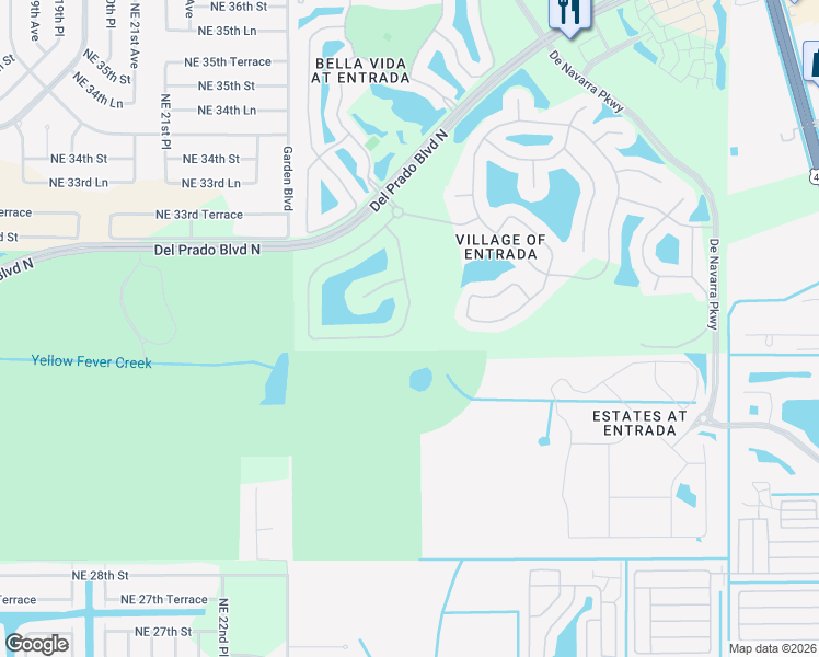 map of restaurants, bars, coffee shops, grocery stores, and more near 3095 Amadora Circle in Cape Coral