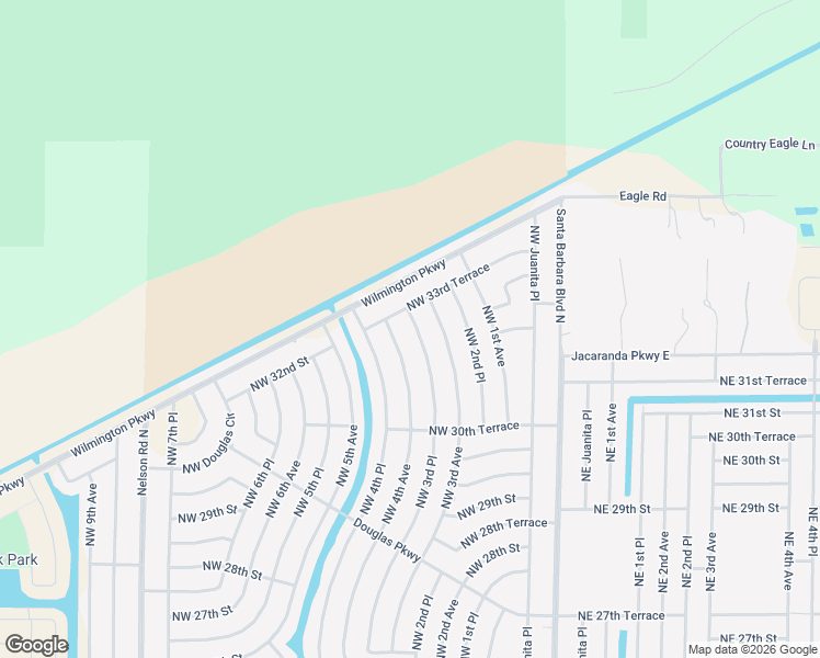 map of restaurants, bars, coffee shops, grocery stores, and more near 3066 Northwest 3rd Place in Cape Coral