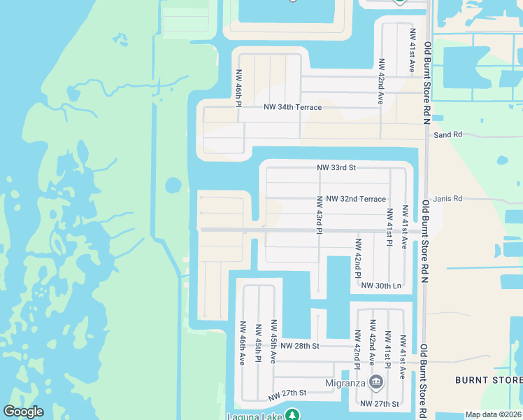 map of restaurants, bars, coffee shops, grocery stores, and more near 4430 Northwest 32nd Terrace in Cape Coral