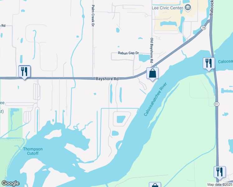 map of restaurants, bars, coffee shops, grocery stores, and more near 17236 Castleview Drive in North Fort Myers