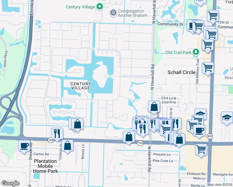 map of restaurants, bars, coffee shops, grocery stores, and more near 424 Dover B in West Palm Beach