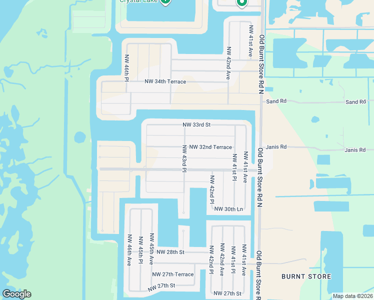 map of restaurants, bars, coffee shops, grocery stores, and more near 4314 Northwest 32nd Terrace in Cape Coral