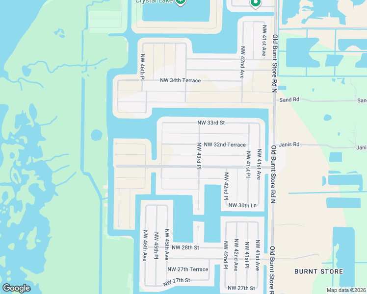 map of restaurants, bars, coffee shops, grocery stores, and more near 4402 Northwest 32nd Terrace in Cape Coral