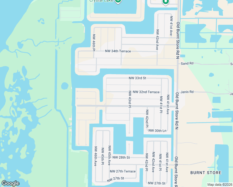 map of restaurants, bars, coffee shops, grocery stores, and more near 4410 Northwest 32nd Terrace in Cape Coral