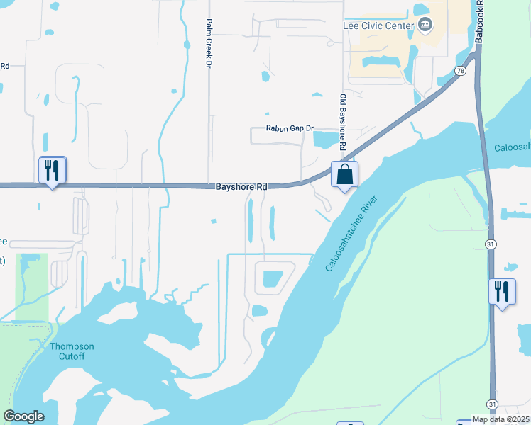 map of restaurants, bars, coffee shops, grocery stores, and more near 17236 Castleview Drive in North Fort Myers