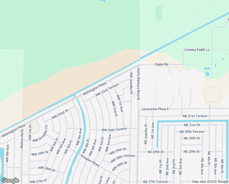 map of restaurants, bars, coffee shops, grocery stores, and more near 3224 Northwest 1st Avenue in Cape Coral