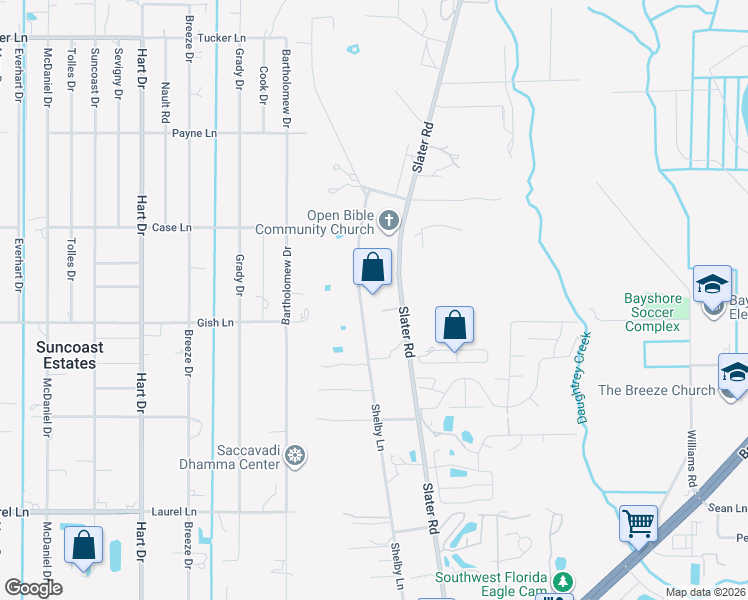 map of restaurants, bars, coffee shops, grocery stores, and more near 6251 Bee Charmer Lane in North Fort Myers