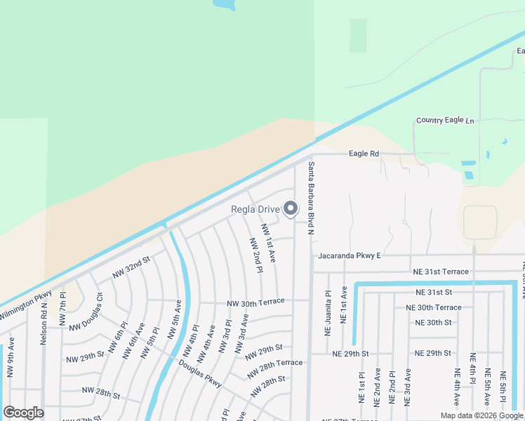 map of restaurants, bars, coffee shops, grocery stores, and more near 3229 Northwest 1st Avenue in Cape Coral