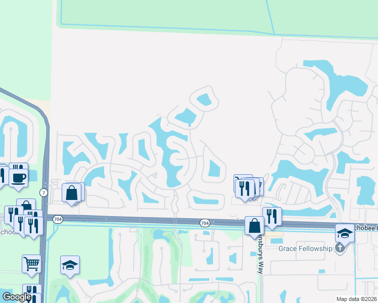 map of restaurants, bars, coffee shops, grocery stores, and more near 2360 Sapphire Circle in West Palm Beach