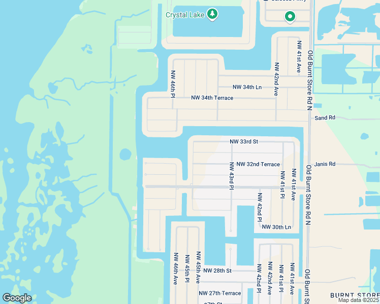 map of restaurants, bars, coffee shops, grocery stores, and more near 4430 Northwest 33rd Street in Cape Coral