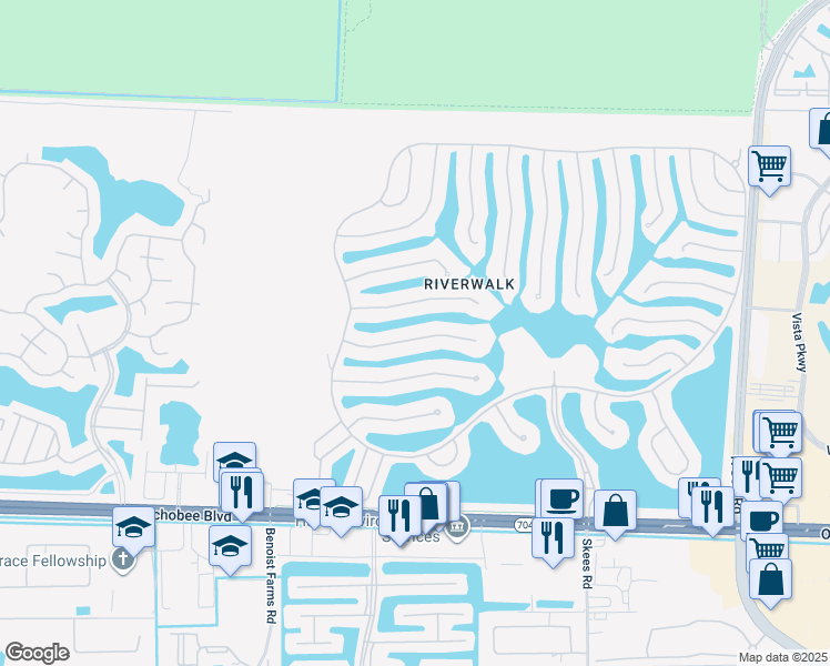 map of restaurants, bars, coffee shops, grocery stores, and more near 7749 Quida Drive in West Palm Beach