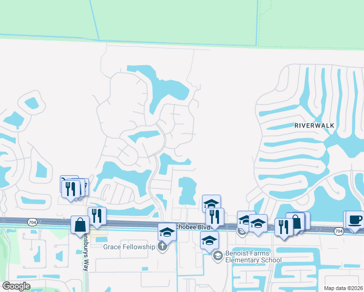 map of restaurants, bars, coffee shops, grocery stores, and more near 2448 Sandy Cay in West Palm Beach