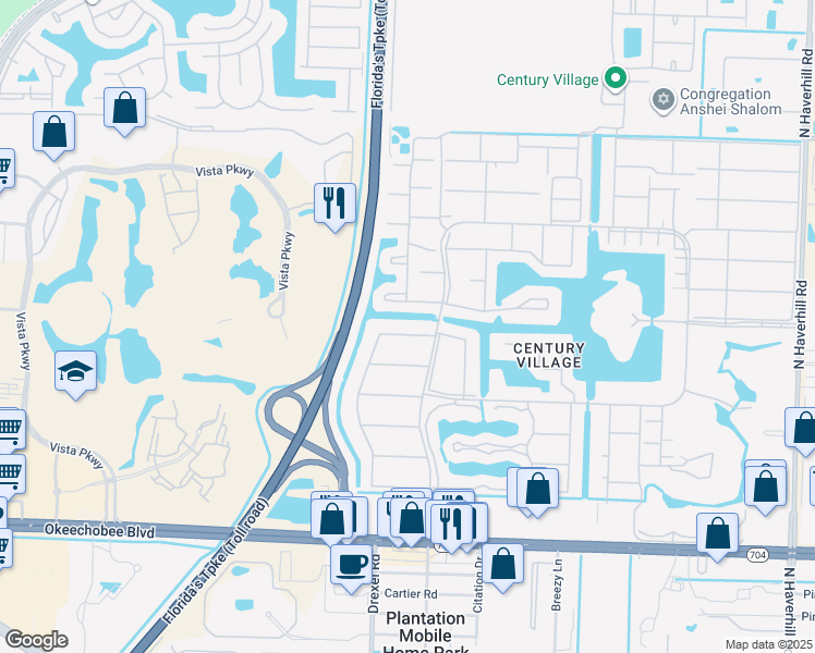 map of restaurants, bars, coffee shops, grocery stores, and more near 169 Camden H in West Palm Beach