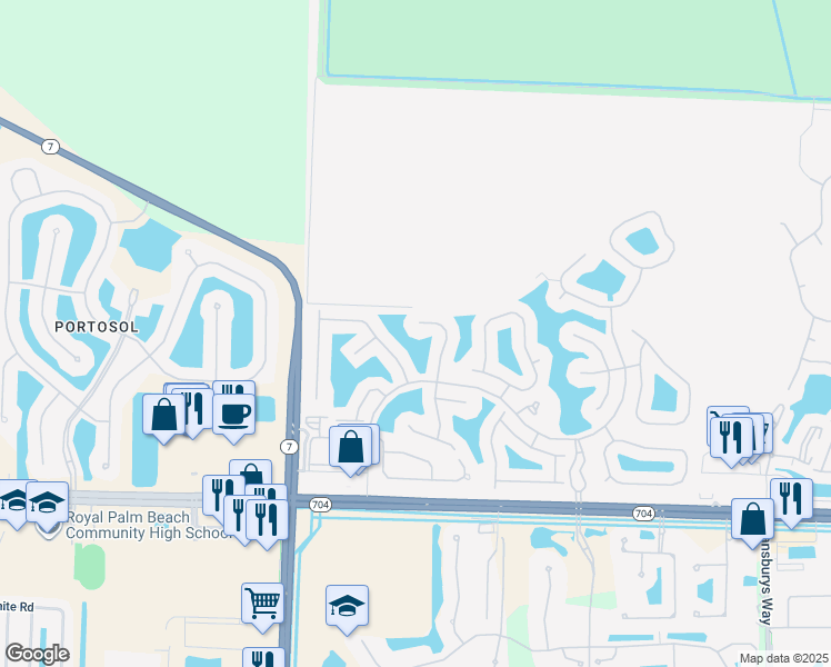 map of restaurants, bars, coffee shops, grocery stores, and more near 2485 Sailfish Cove Drive in West Palm Beach