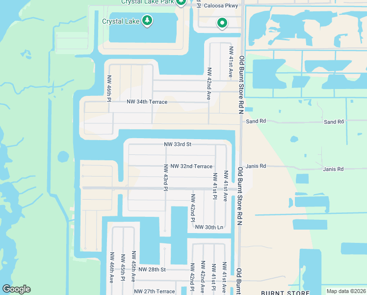 map of restaurants, bars, coffee shops, grocery stores, and more near 4226 Northwest 33rd Street in Cape Coral