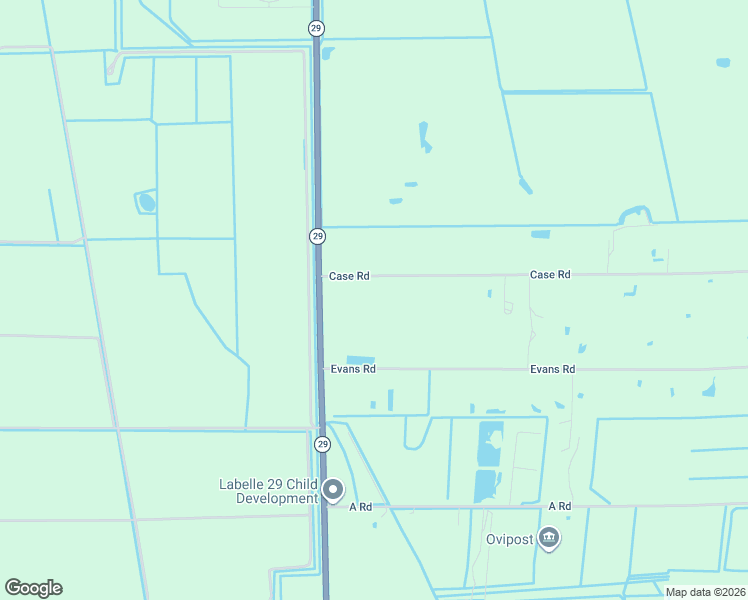 map of restaurants, bars, coffee shops, grocery stores, and more near 145 Case Road in LaBelle