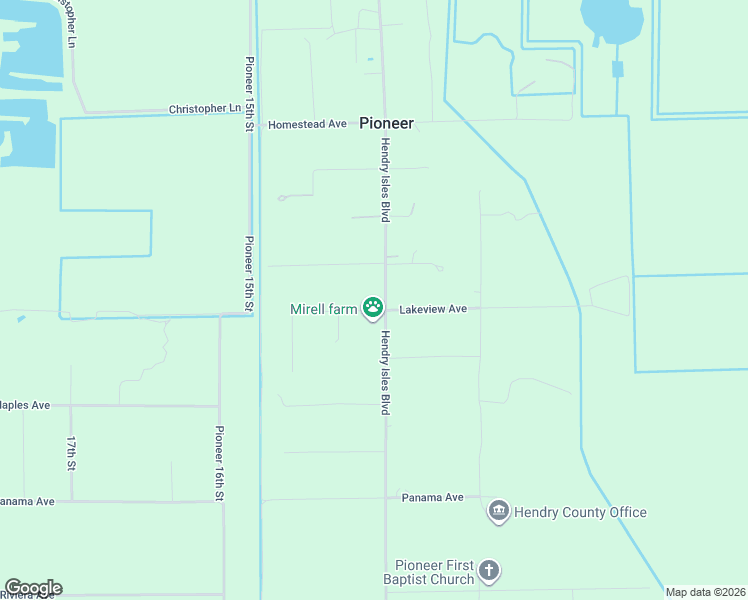map of restaurants, bars, coffee shops, grocery stores, and more near 1161 Lakeview Avenue in Clewiston