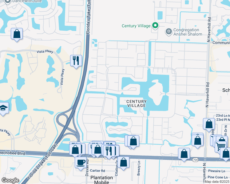 map of restaurants, bars, coffee shops, grocery stores, and more near 72 Kent East in West Palm Beach