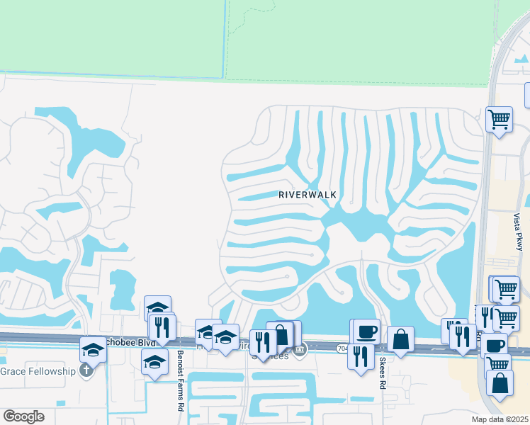 map of restaurants, bars, coffee shops, grocery stores, and more near 7749 Quida Drive in West Palm Beach