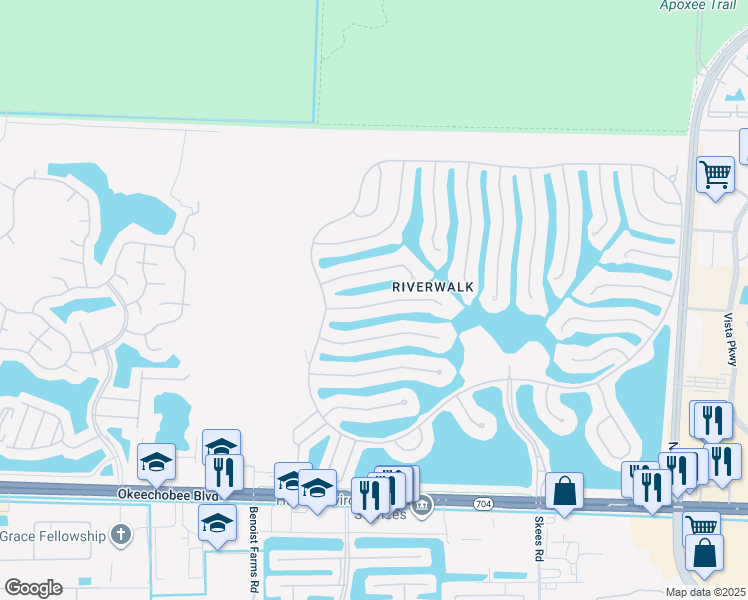 map of restaurants, bars, coffee shops, grocery stores, and more near 7789 Pine Island Way in West Palm Beach