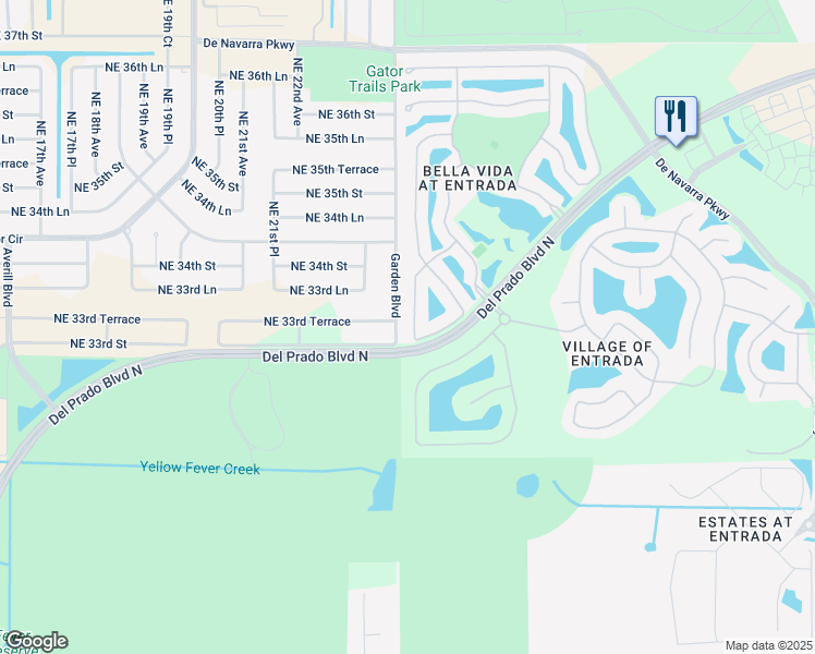 map of restaurants, bars, coffee shops, grocery stores, and more near 3367 Dandolo Circle in Cape Coral