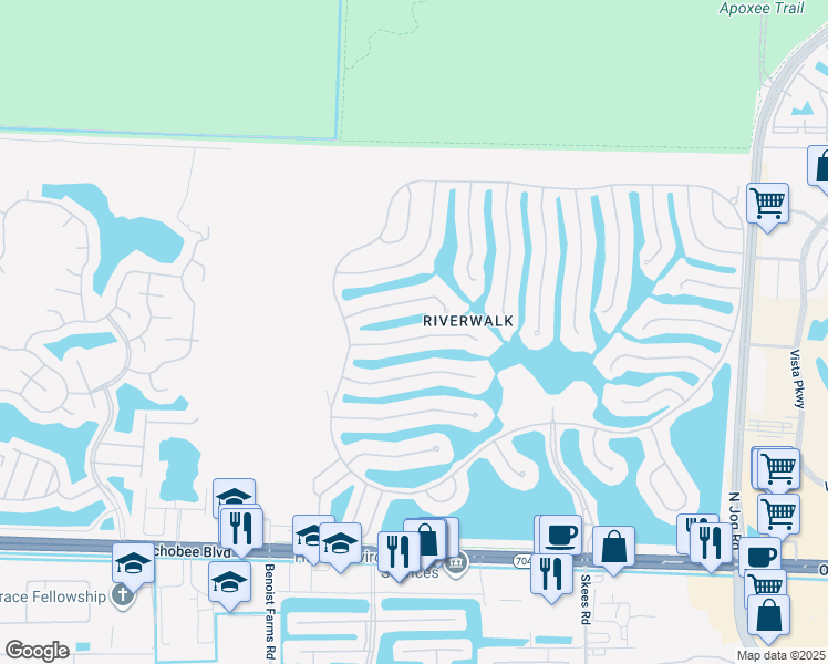 map of restaurants, bars, coffee shops, grocery stores, and more near 7789 Pine Island Way in West Palm Beach