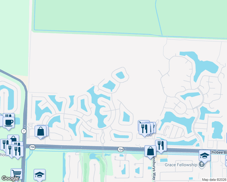 map of restaurants, bars, coffee shops, grocery stores, and more near 9239 Clipper Circle in West Palm Beach